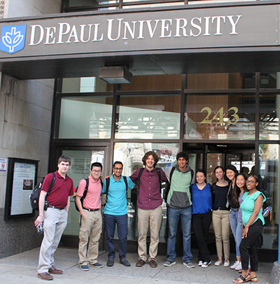 Team of undergraduate researchers at DePaul University