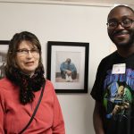Annan and Catherine Wilcox-Titus, VPA professor and director of the Mary Cosgrove Dolphin Gallery at Worcester State.