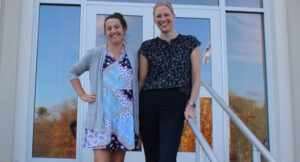 Jackie Raftery-Helmer (left) and Katie Frazier