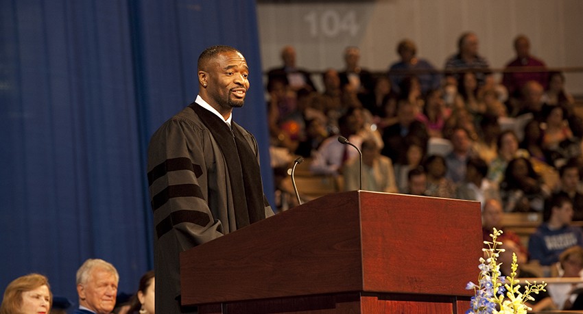 Imoigele “Imo” Aisiku Speaks at Worcester State University Commencement