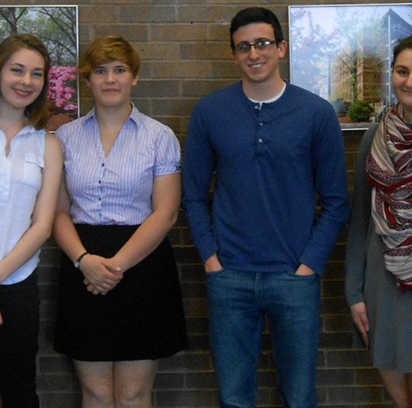 Worcester State University English Department Student Achievement Award recipients