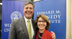 Barry Maloney and Mary K. Grant, EMK president
