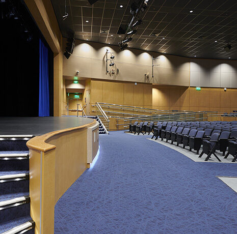 A view of the renovated auditorium