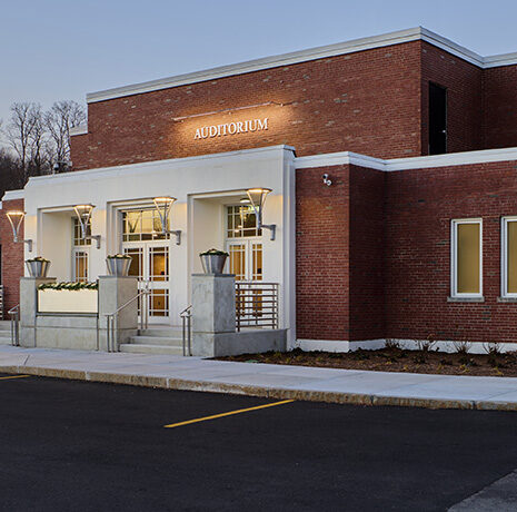 The entrance to Sullivan Auditorium is now fully accessible