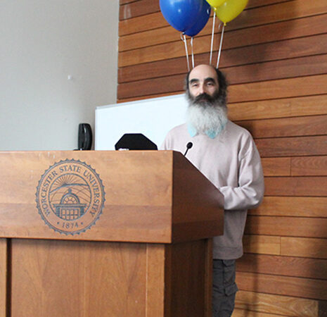 Hy Ginsberg at the podium