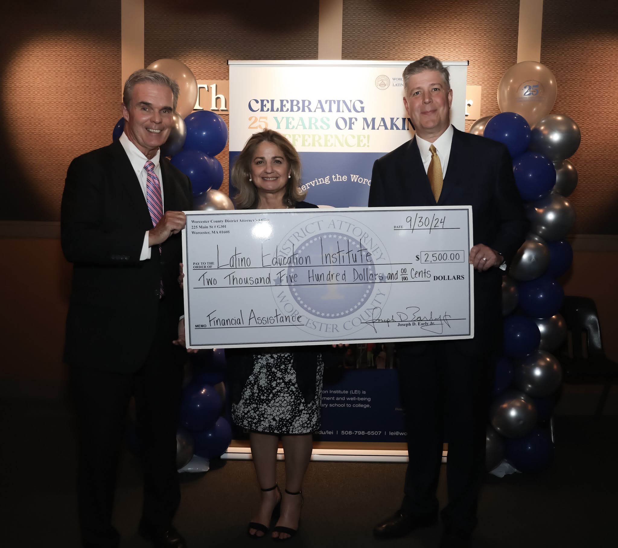 A donation from the Worcester County Sheriff's Office